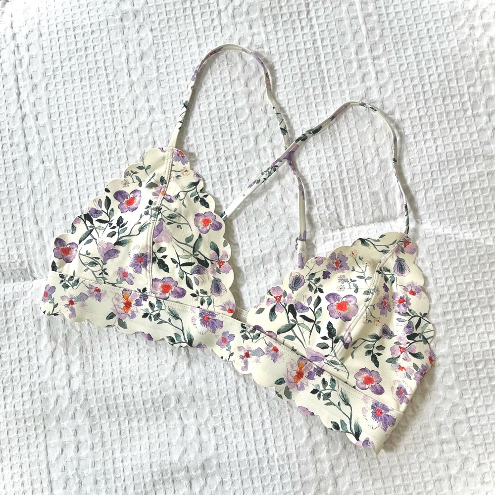 H&M Floral Bikini Top